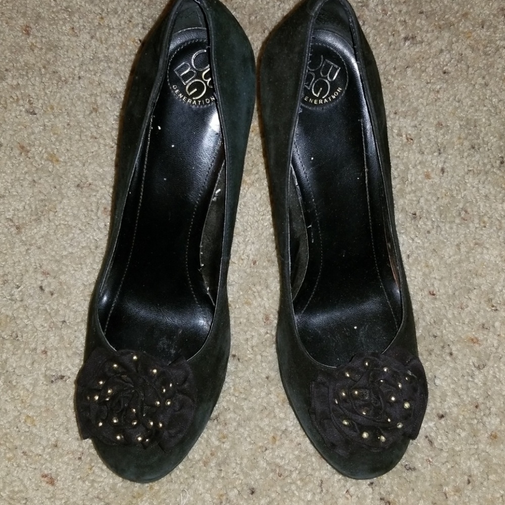 Bcbg Black suede shoes